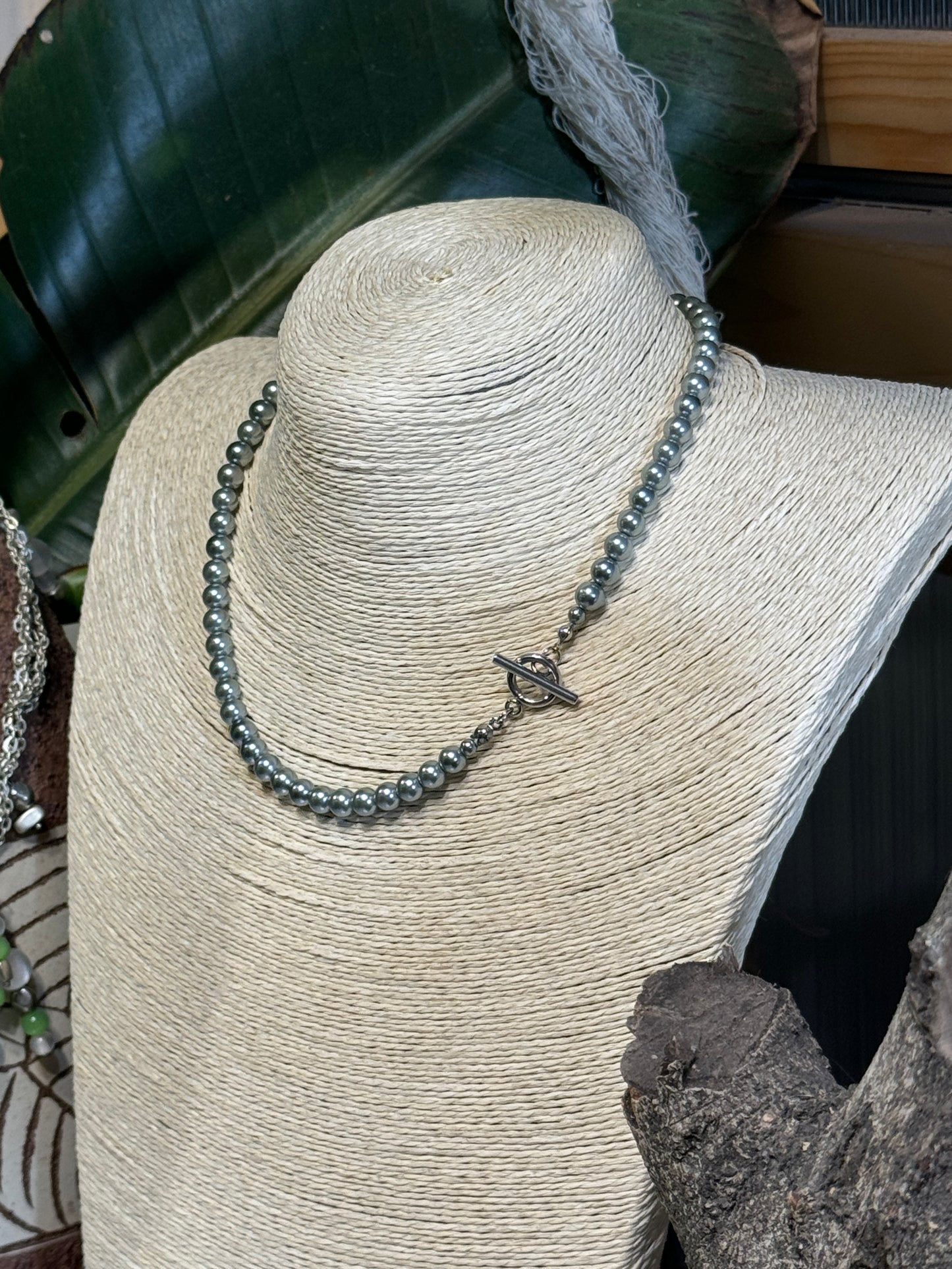 Silver Shell Pearl Necklace